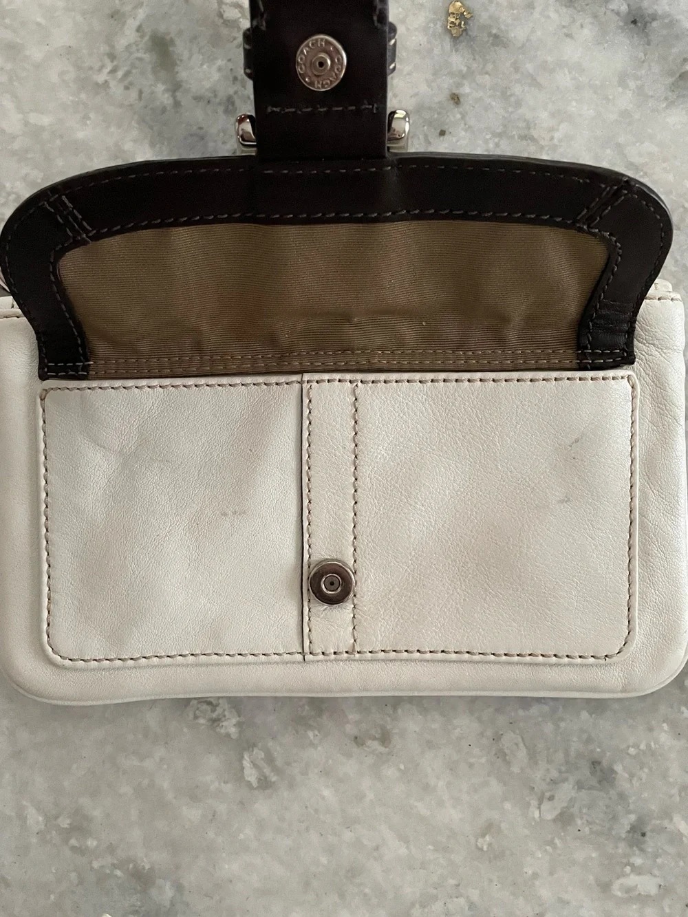 Coach Leather Wristlet
